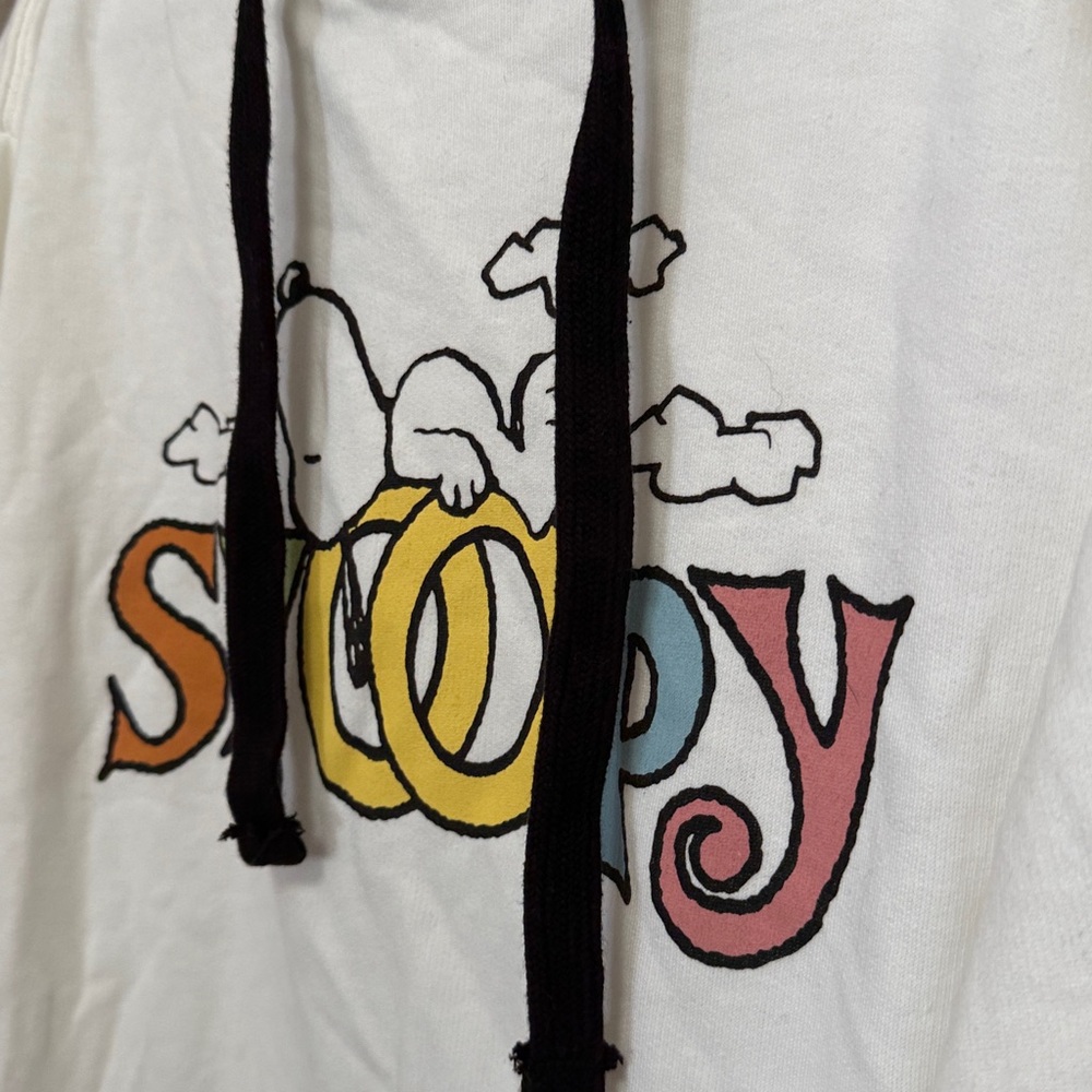 Peanuts Snoopy White Hoodie with Black Accents. M(38-40) NWT - Picture 7 of 7